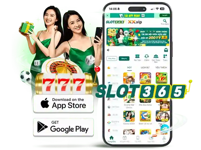 Giao diện trang chủ nhà cái Slot365 uy tín